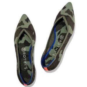 Rothy's Green Camouflage Flats